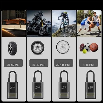 БЕСПРОВОДНОЙ ЭЛЕКТРИЧЕСКИЙ НАСОС АВТОМОБИЛЬНЫЙ КОМПРЕССОР POWERBANK LED НАСОС