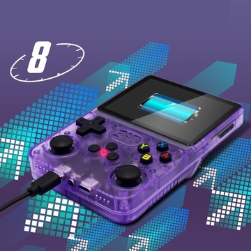 ПОРТАТИВНАЯ КОНСОЛЬ R36S ДЛЯ РЕТРО-ИГР 21000 ИГР 128G+32G 3,5'' IPS LINUX