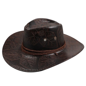 DAMSKIE MĘSKIE CZAPKI FEDORA WESTERN KOWBOJSKI CZAPEK MĘSKI