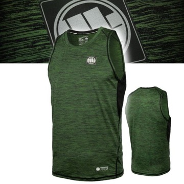 PITBULL MĘSKA KOSZULKA TANK TOP PERFORMANCE SMALL LOGO OLIVE OLIWKOWY 3XL