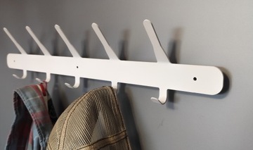 Prosty #3 - BIAŁY - Wieszak na ubrania 60cm Loft