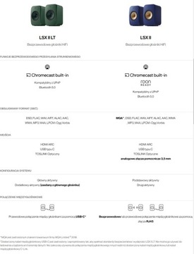 Активные полочные колонки KEF LSX II LT с авторизованным Wi-Fi и Bluetooth