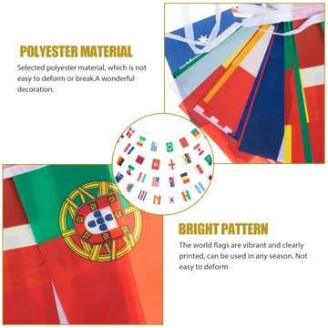 Ga-Top 32 Flags Soccer String
