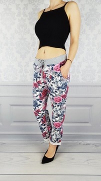 КОМФОРТНО - БРЮКИ - СВИТШОТ - ЦВЕТЫ - ХЛОПОК