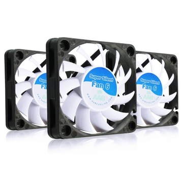 3x AAB-COOLING SUPER SILENT FAN 6 cm WYDAJNY WENTYLATOR WIATR-ACZEK 17.3dB