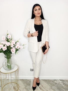 КОМПЛЕКТ ЖЕНСКИЙ КОСТЮМ, КУРТКА И БРЮКИ, БЕЖЕВЫЙ