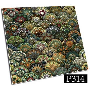 Samoprzylepne kafelki PCV 30x30 mandala kwiaty