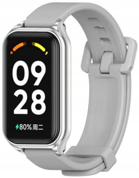 Pasek RabbitMob do Xiaomi Mi Band 8 Active / Redmi Band 2 MOCNY | Szary