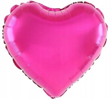 Balon Foliowy Serce Fuksja 45 cm