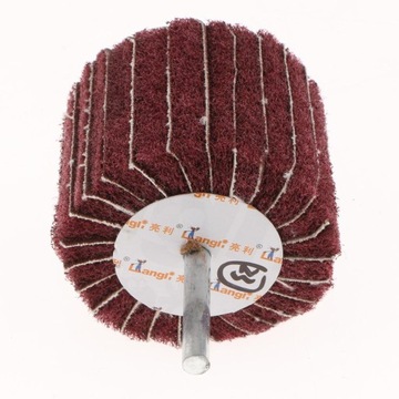 Полировка нейлоновым волокном 60×50×6 мм с красной зернистостью.