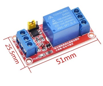 Реле 674 1 канал высокий низкий 5 В Arduino