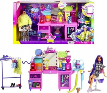 BARBIE EXTRA MODA TOALETKA ZESTAW Z LALKĄ GYJ70