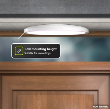 Потолочный светильник LED / круглый PLAFON Ø30 см / ДИСТАНЦИОННЫЙ / 18 Вт, 1750 LM