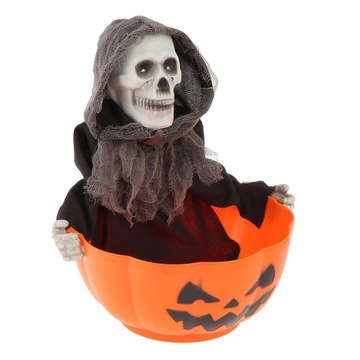 Elektryczna zabawka na Halloween, miska na cukierki, statua na Halloween,