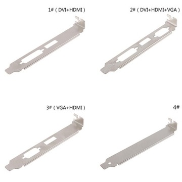 Высокопрофильный кронштейн 12 см, адаптер порта DVI VGA, 1 шт.