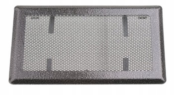 KRATKA WENTYLACYJNA KOMINOWA 16x30 METAL SREBRNA
