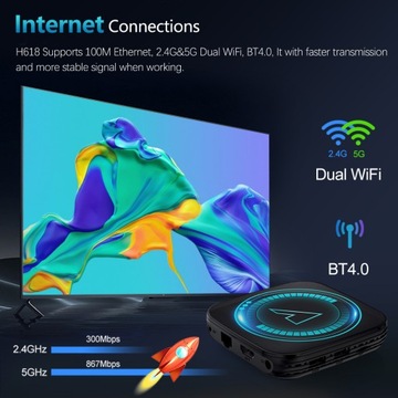 ТВ-приставка VONTAR H618 Android12 Allwinner H618 BT4.0 Dual Wi-Fi