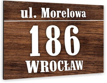 TABLICA ALUMINIOWA tabliczka adresowa numer domu