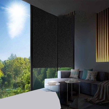 FOLIA ELEKTROSTATYCZNA DO SZYB 90*200CM CZARNY ZACIEMNIAJĄCA PRYWATNOŚĆ