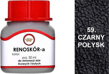 CZARNY POŁYSK RENOSKÓR FARBA DO OBUWIA SKÓR WILBRA