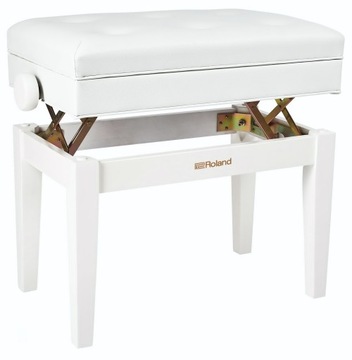 ROLAND RPB-400 БЕЛАЯ СКАМЬЯ ДЛЯ ПИАНИНО С МЕСТАМИ ДЛЯ ХРАНЕНИЯ