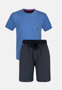 ATLANTIC piżama męska PEACH EFFECT kr. rekaw kr. spodnie NMP rozmiar L