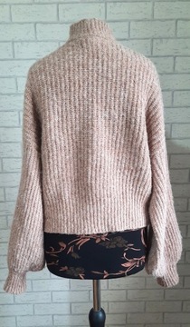 Sweter Mohito pudrowy róż brąz XS 34