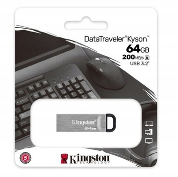 Kingston Pendrive Kyson DTKN 64GB USB 3.2 200 MB/s