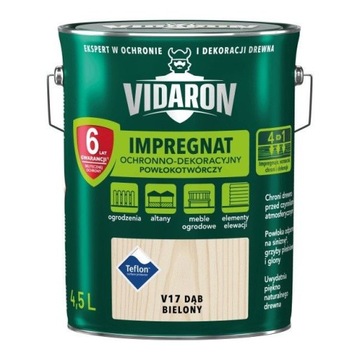 VIDARON Impregnat 4,5L dąb bielony
