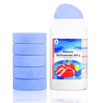 CHLOR MULTI TABLETKI do BASENU NIEBIESKA WODA 1kg