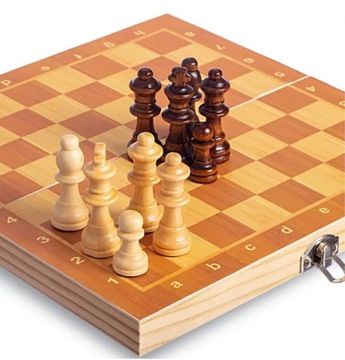 ДЕРЕВЯННЫЕ МАГНИТНЫЕ ШАХМАТЫ 29Х29 СМ