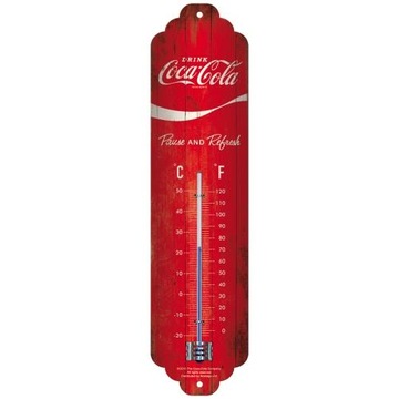 Termometr Coca-Cola - Logo Red Tradycyjny Bezrtęciowy Wewnętrzny Prezent
