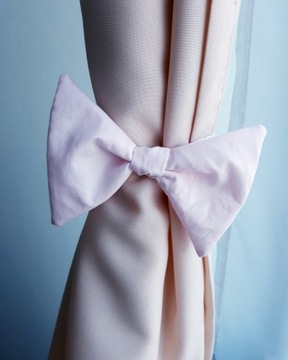 Шторы с бантом, украшение ручной работы