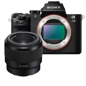 APARAT SONY ALPHA 7 II + SONY 50mm 1.8 FE
