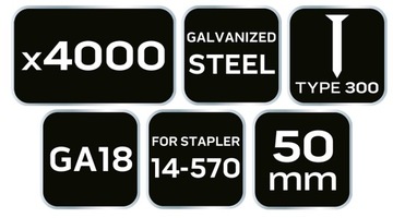 Скобы для пневматического степлера GA18 тип 300