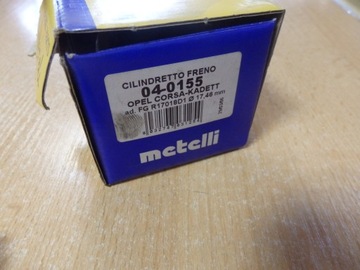 ТОРМОЗНОЙ ЦИЛИНДР METELLI MET, 04-0155
