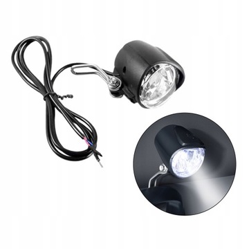 Reflektor e-roweru 12V 24V 36V 48V, przednie
