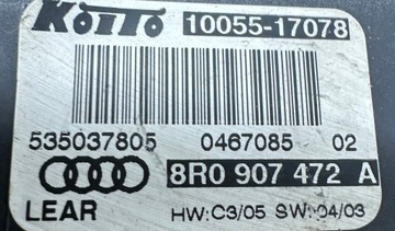 AUDI Q5 8R MĚNIČ MODUL ŘÍZENÍ LED SVĚTLA 8R0907472A