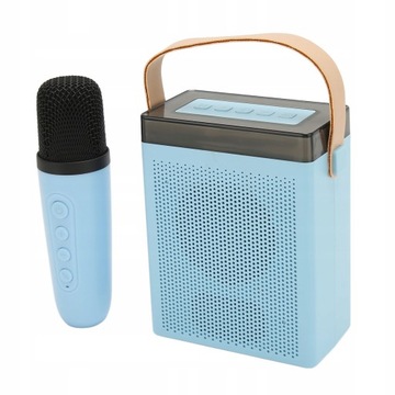GŁOŚNIK KARAOKE BLUETOOTH 5.3 MIKROFON K16 NIEBI
