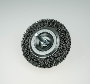 SZCZOTKA TARCZOWA Z TRZPIENIEM 80MM STALOWA