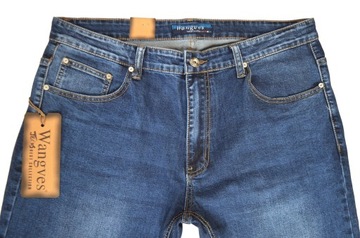 DUŻE DŁUGIE spodnie jeans pas 118-120cm W44 L32