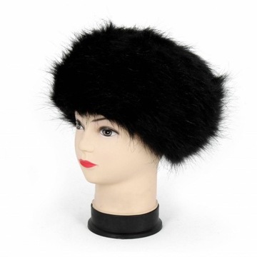 W174F Czapka zimowa toczek ciepła poliester akryl