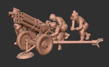 German Nebelwerfer v1 with crew 28 mm