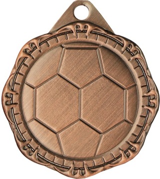 футбольная медаль, 32 мм + бесплатная лента, 3 цвета