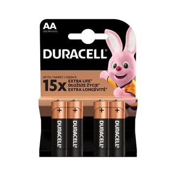 Bateria alkaliczna Duracell AA (R6) 4 szt.