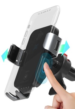 ДЕРЖАТЕЛЬ ДЛЯ ТЕЛЕФОНА ИНДУКТИВНОЕ ЗАРЯДНОЕ УСТРОЙСТВО 15 Вт QC3.0