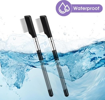 2 металлические щетки для бровей, расческа для ресниц, разделитель ресниц, съемка