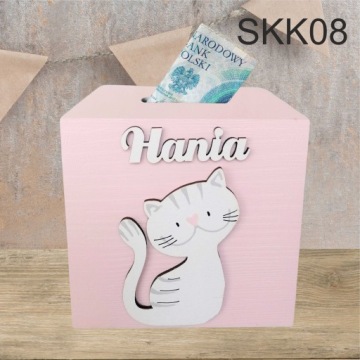 Подарок-копилка для девочки 100% ДЕРЕВО ИМЯ