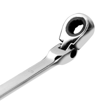 Универсальный ключ с храповым механизмом, регулируемый на 180°, 72–9 мм.