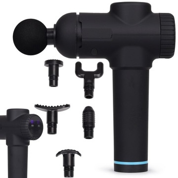 PISTOLET DO MASAŻU MASSAGE GUN MASAŻER WIBRACYJNY DO PLECÓW CIAŁA PANEL LCD
